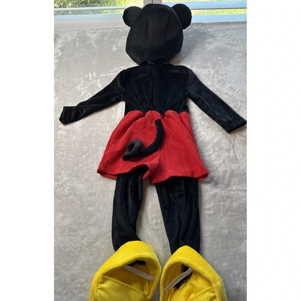 Disney Spirit Halloween Mickey Mouse Costume 2T Plush Jumpsuit